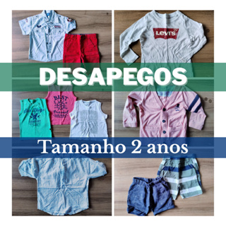 (Desapegos/Brechó Bebê) Roupas Infantil - Tam 2 Anos Meninos - Lotes e Peças únicas em Oferta na Shopee
