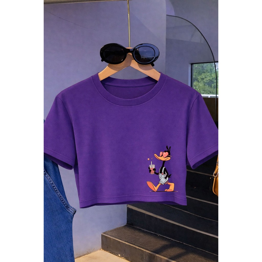 Cropped Feminino Pato Estilo Streetwear + ENVIO IMEDIATO — imagem 2 de 2