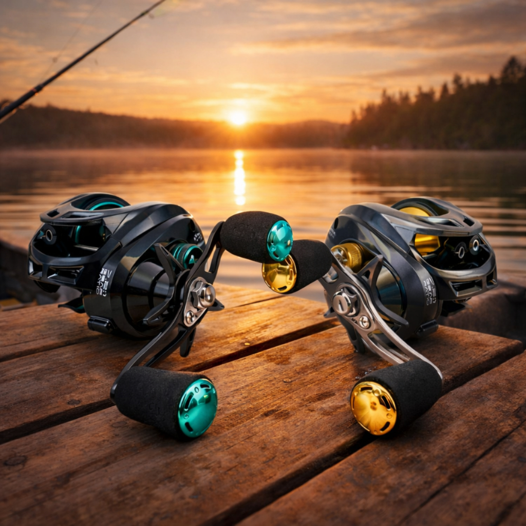 Carretilha M21 PRO 6 Rolamentos Drag 9kg Perfil Baixo Acqua ou Gold Pesca Esportiva