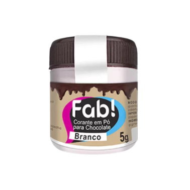 Corante Alimentício em Pó Para Chocolate Branco 5g Fab! em Oferta na Shopee