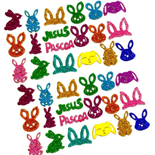 100 ou 200 Adesivos Pet de Páscoa stickers Pet Páscoa em Oferta na Shopee