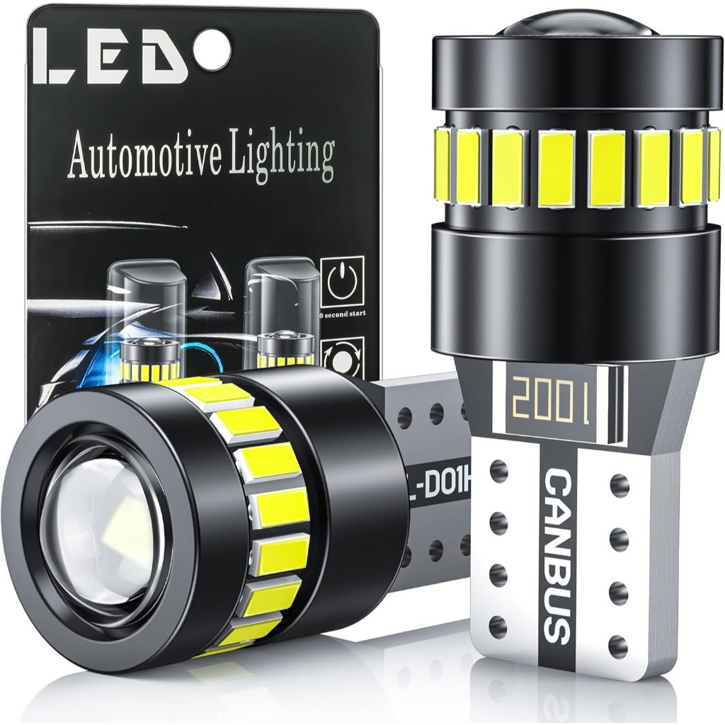 Par Lâmpadas Led Pingo T10 Projetor 37 Leds Canbus Forte 10w em Oferta na Shopee