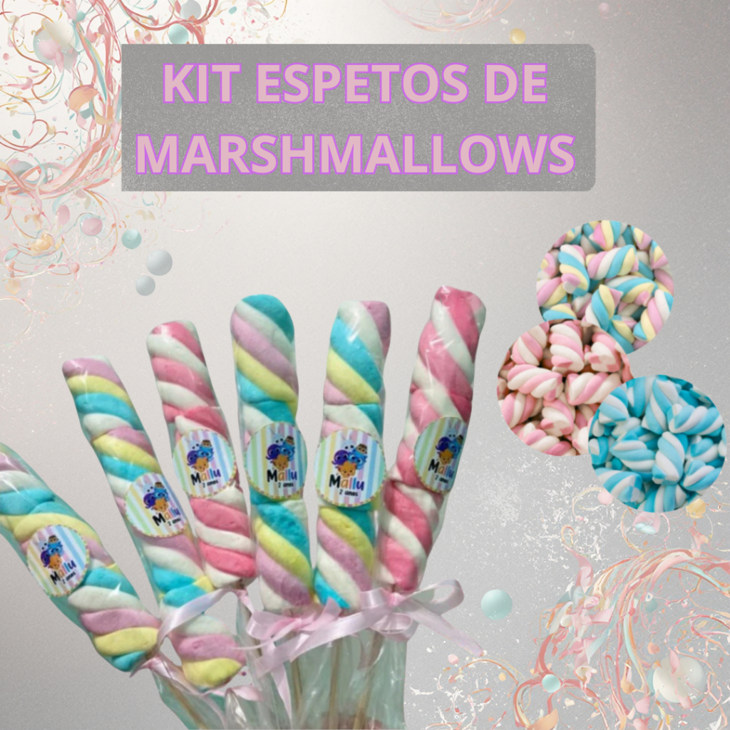 Kit 20 Ou 30 Espetos De Marshmallows No Palito Doce Para Lembrancinhas E Sacolinhas De Festa Infantil Enfeite De Mesa em Oferta na Shopee