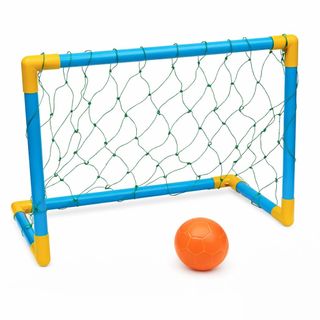 Mini Trave De Futebol Golzinho Kit Infantil Bola Rede Gol