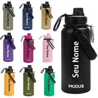 Personalizar Modus Térmica  950ML A Vácuo Para Academia, Camping e Viagem Garrafa Térmica Café em Oferta na Shopee