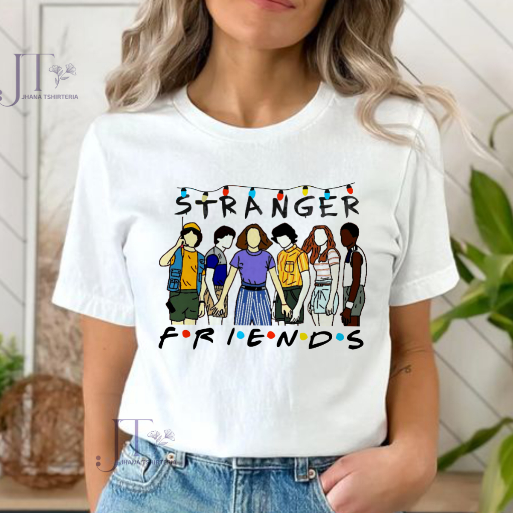 CAMISETA INFANTIL E ADULTA,STRANGER FRIENDS menina estilosa filme serie, blusinha, STRANGER THINGS, max, friends, eleven