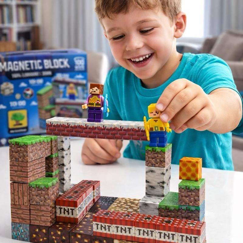 Blocos Magneticos Construção De Montar My Word 60/72/84/100/108/150/192 Menino Bloco Construção