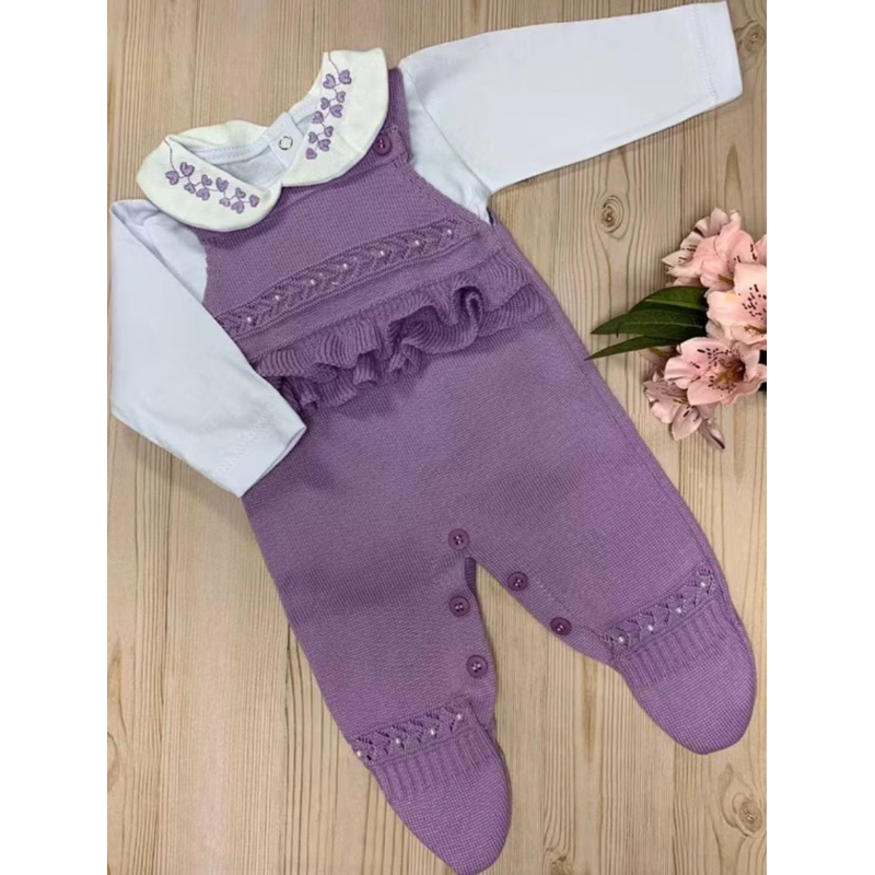 🎀 saída maternidade linda s delicada na cor lavanda 🎀