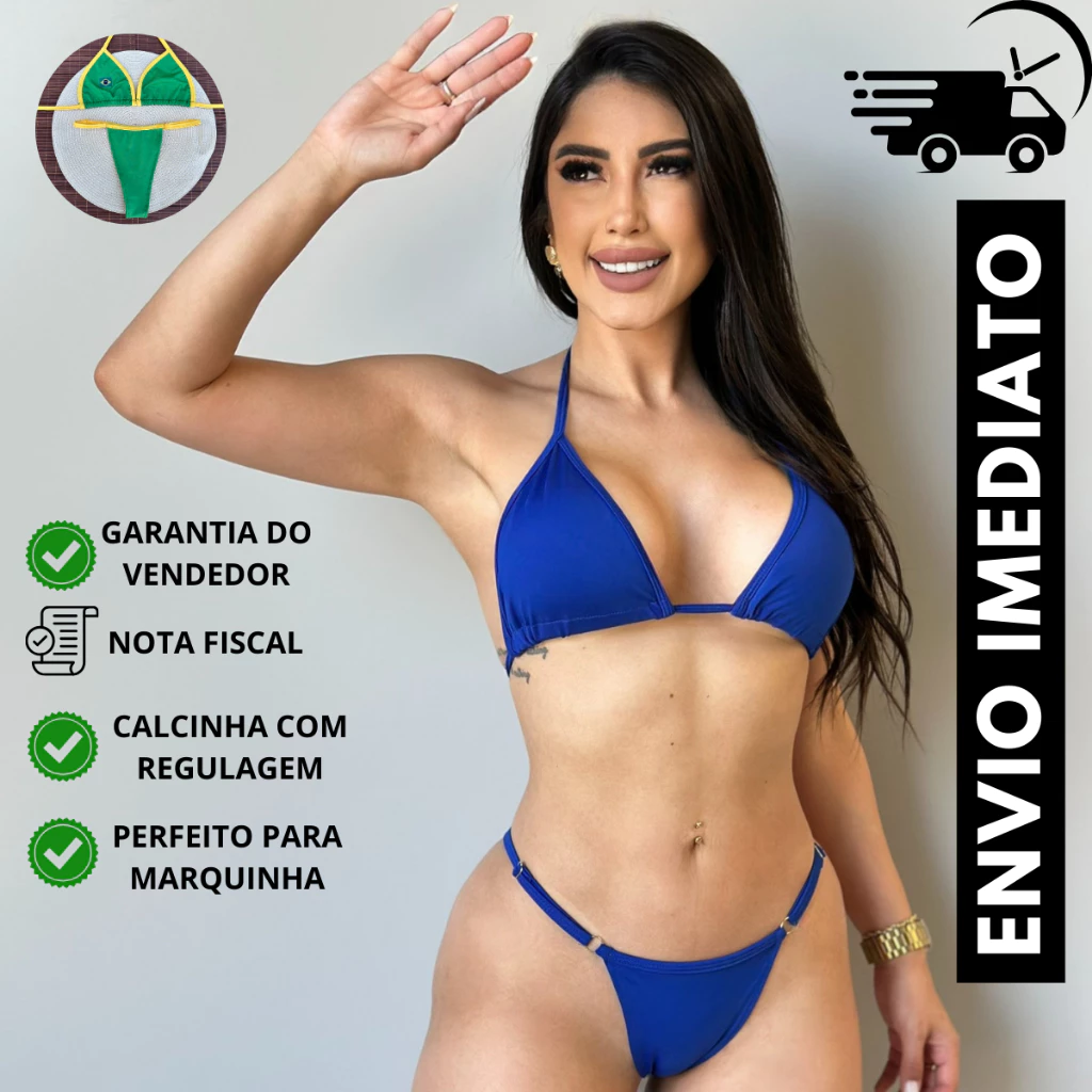 Biquini de fita para bronze marquinha com regulagem e forro Envio Rápido — imagem 1