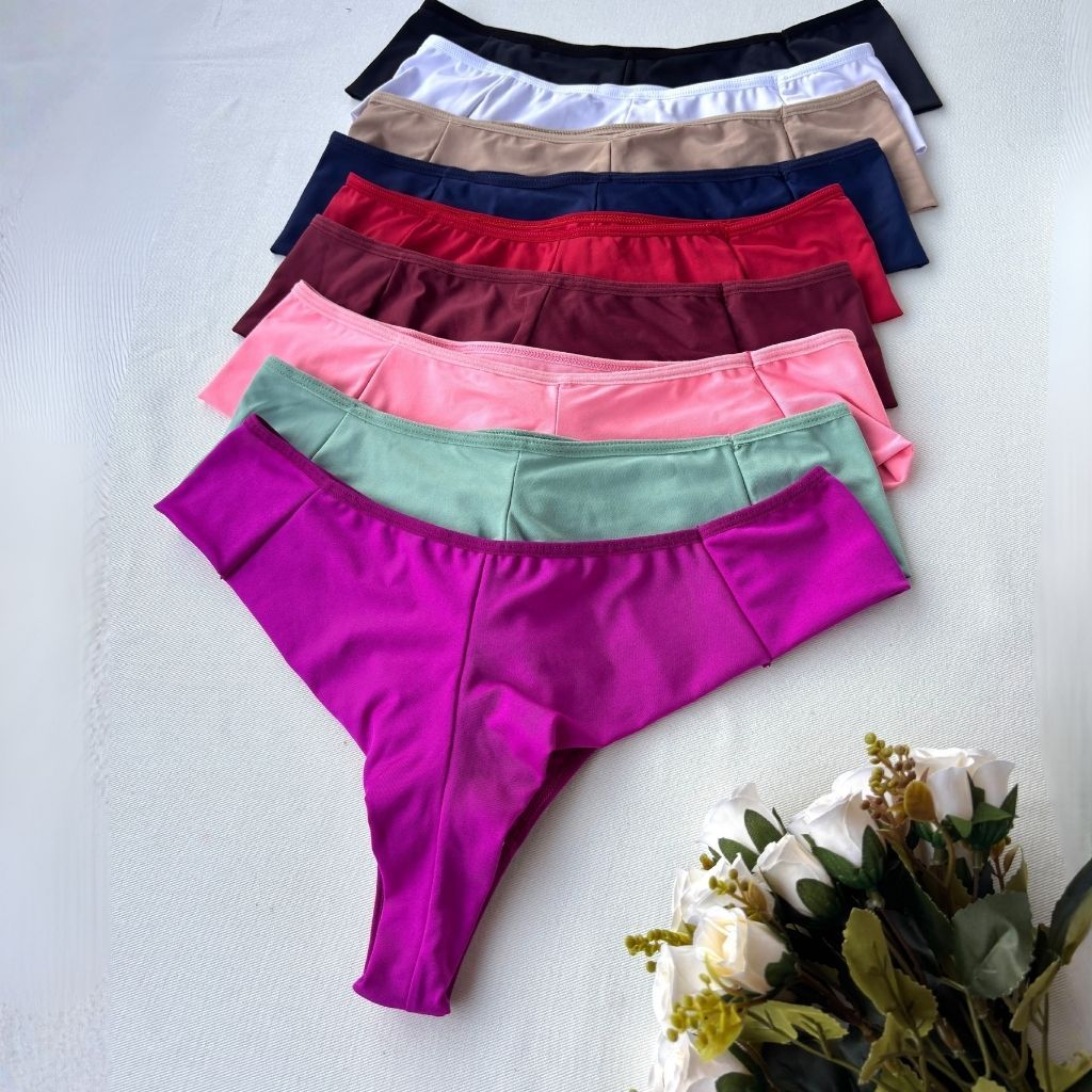 Kit Calcinha Fio Duplo Empina Bumbum Lateral Dupla Não Marca Lingerie