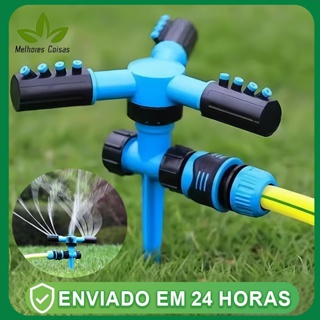 Aspersor 360° Automático  Suporte De Água Jardim Rotativo Sistema De Irrigação De Gramado em Oferta na Shopee