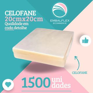 Celofane 20x20 Bopp Transparente kit c/ 1500 Unid. Doces e Brownies em Oferta na Shopee