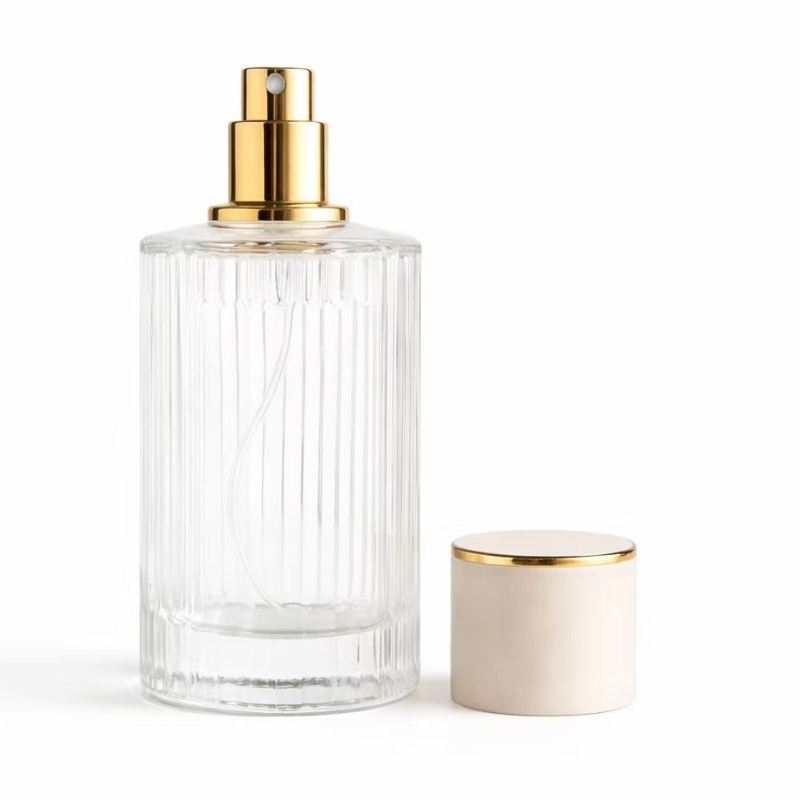 Frasco Perfume Paris 100ml de Vidro Luxo com Válvula Spray