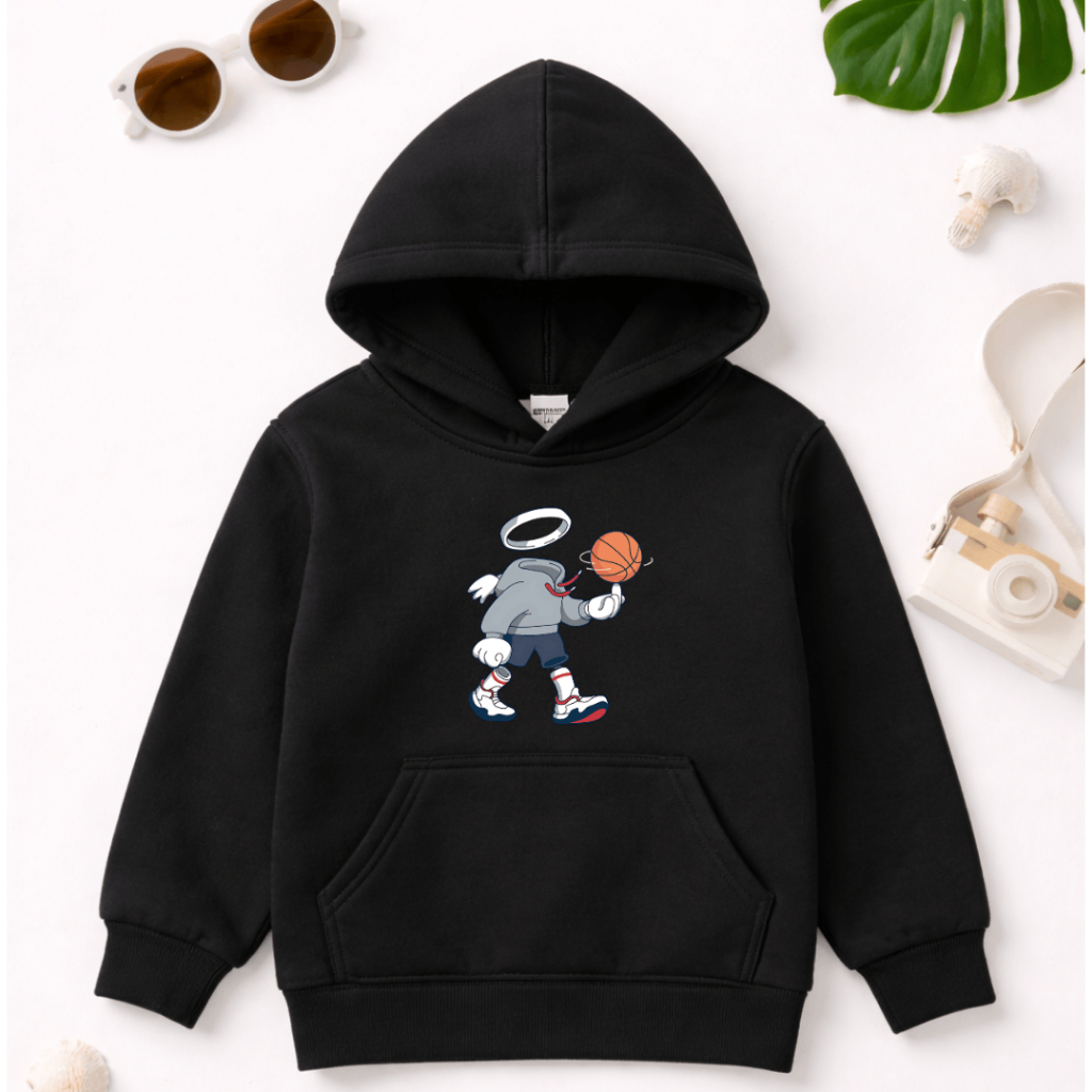 Moletom Canguru Infantil Juvenil -  Estampa Baska - Unissex - Casaco Confortavel para Frio Estiloso - Estampa Jogo