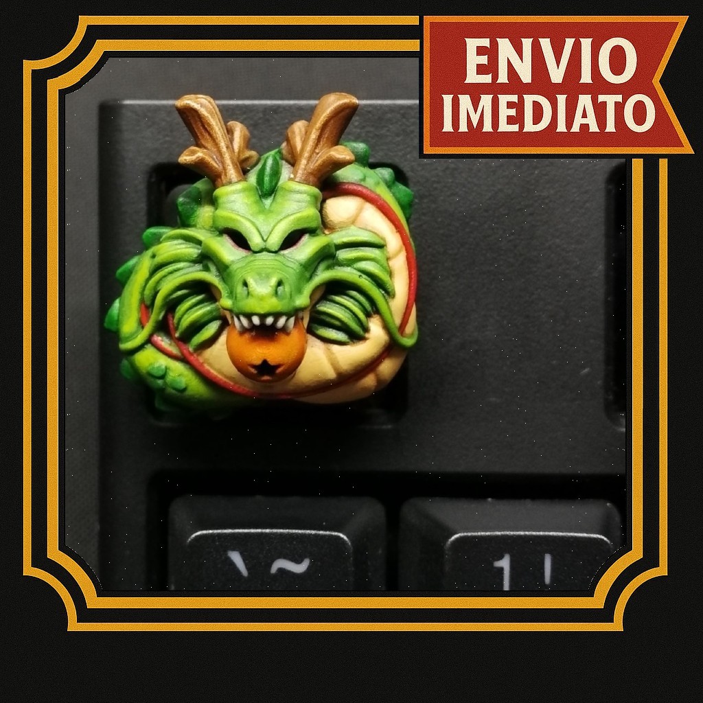 Keycap Dragon Ball Shenlong Tecla de teclado mecânico setup PC personalizado Shen Long em Oferta na Shopee