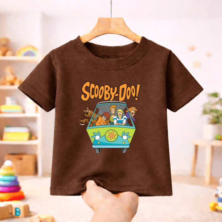 Camiseta Infantil Juvenil Unissex ScoobyDoo - Estampa Turma Scooby -  Blusa em Algodão para Crianças -  Camisa Divertida