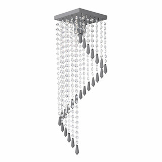 Lustre De Cristal Acrílico 45cm Altura - Luminária Plafon - Sala Quarto Banheiro Cozinha Corredor