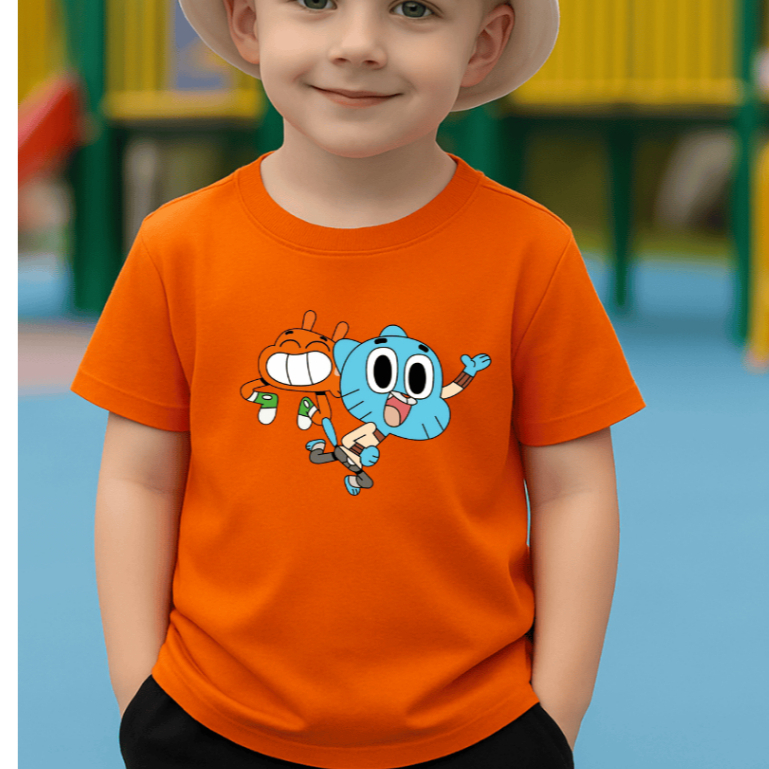 Camiseta Infantil Juvenil  - Incrivel Mundo de Gumball - Camisa com Modelagem Unissex 100% Algodão -  Estampa Divertida em Oferta na Shopee
