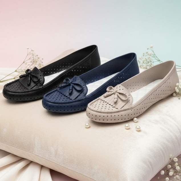 Sapatilha Mocassim Feminina Confortável Casual Elegante Leve Macia Tendência do Ano Promoção
