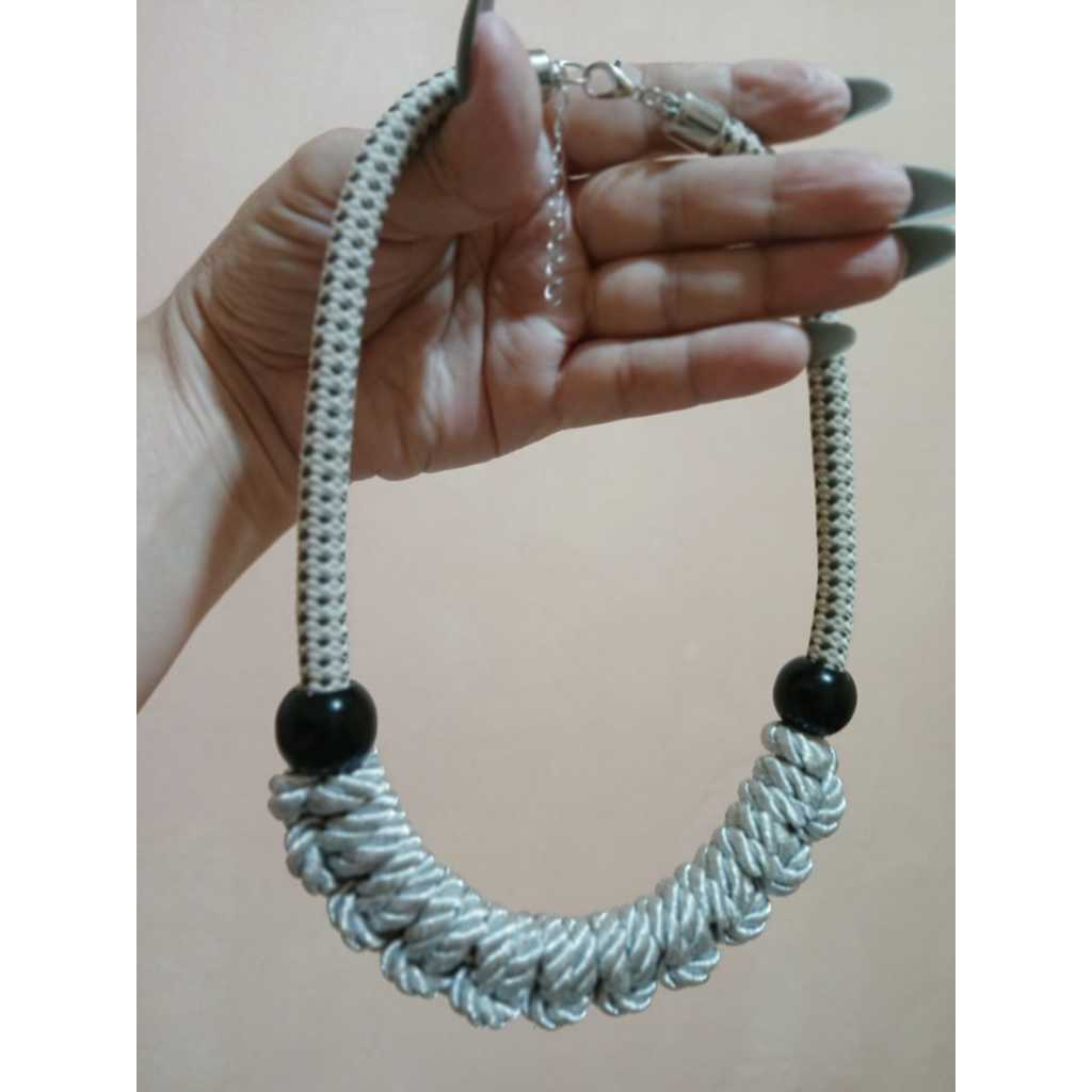 Colar feminino de corda 8mm em Oferta na Shopee