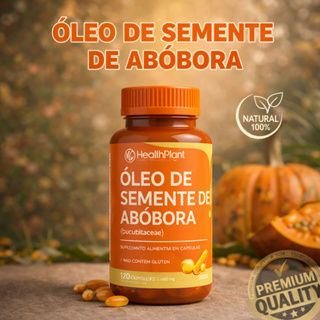 Óleo de Semente de Abóbora 120 Cápsulas – Saúde da Próstata, Urinária e Hormonal | Natural Premium em Oferta na Shopee