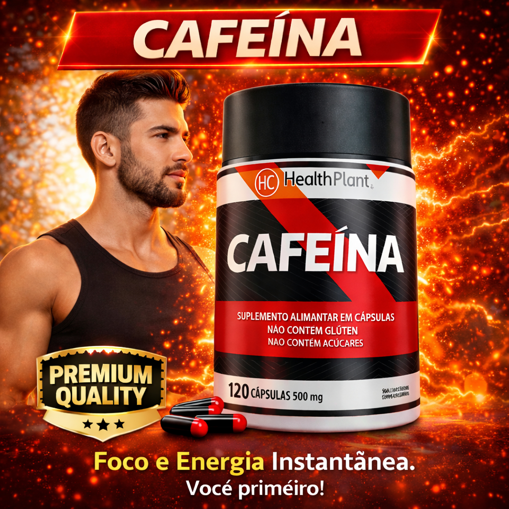 Cafeína 500 mg – 120 Cápsulas | Energia • Foco • Termogênico • Performance (Capixaba Ervas)