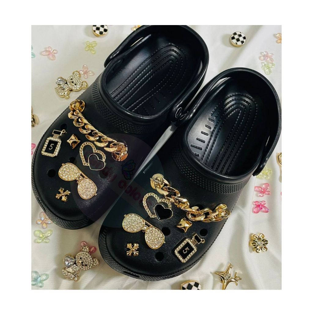 Sandália Conforto  Babuche E.V.A Antiderrapante leve casual e uso diário com 10 acessórios sortidos