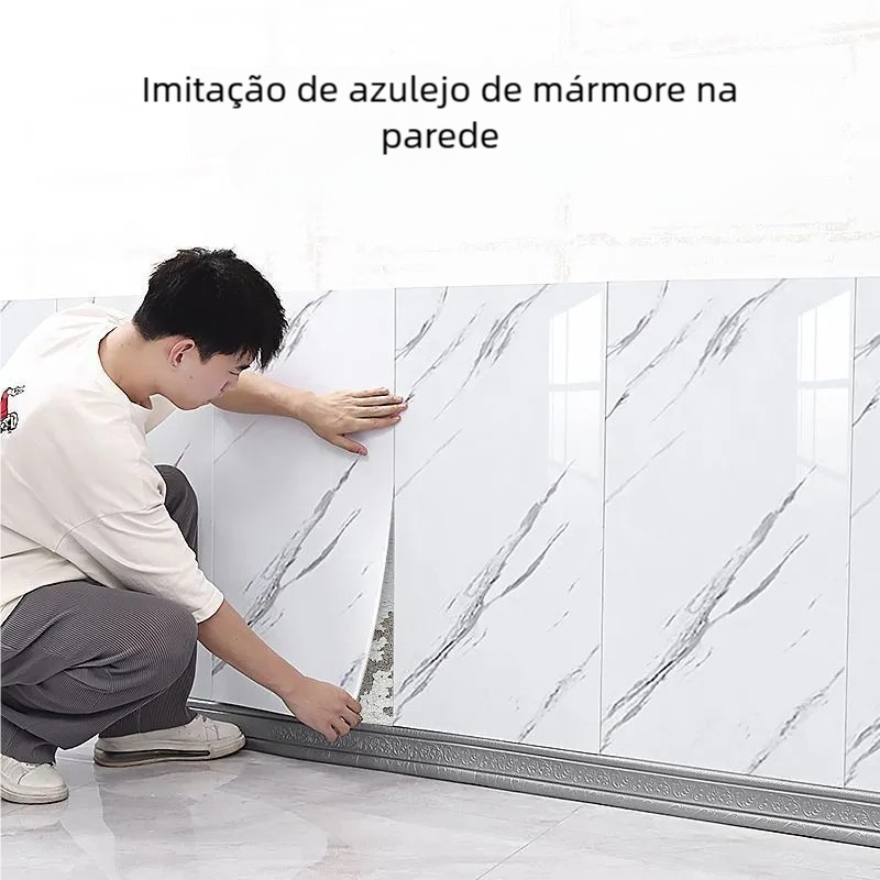 30*60cm KIT20/40/60/80 Adesivo de Azulejo Autocolante para Cozinha e Banheiro em Oferta na Shopee