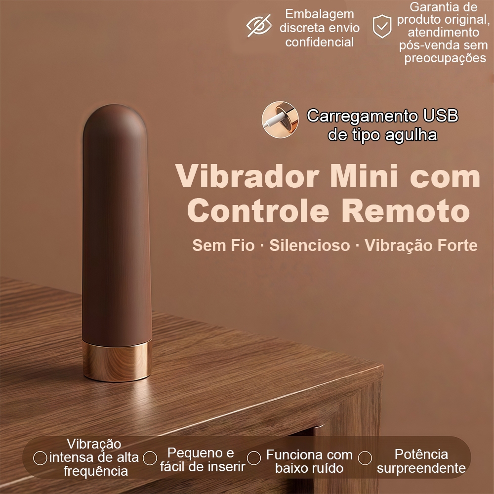 Vibrador Mini Bullet Feminino · Controle Remoto Wireless · Massageador e Masturbador em Oferta na Shopee