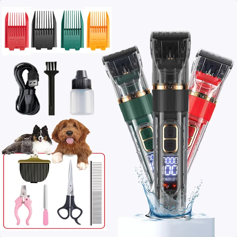 Máquina Tosa Profissional Cachorros Sem Fio Recarregável