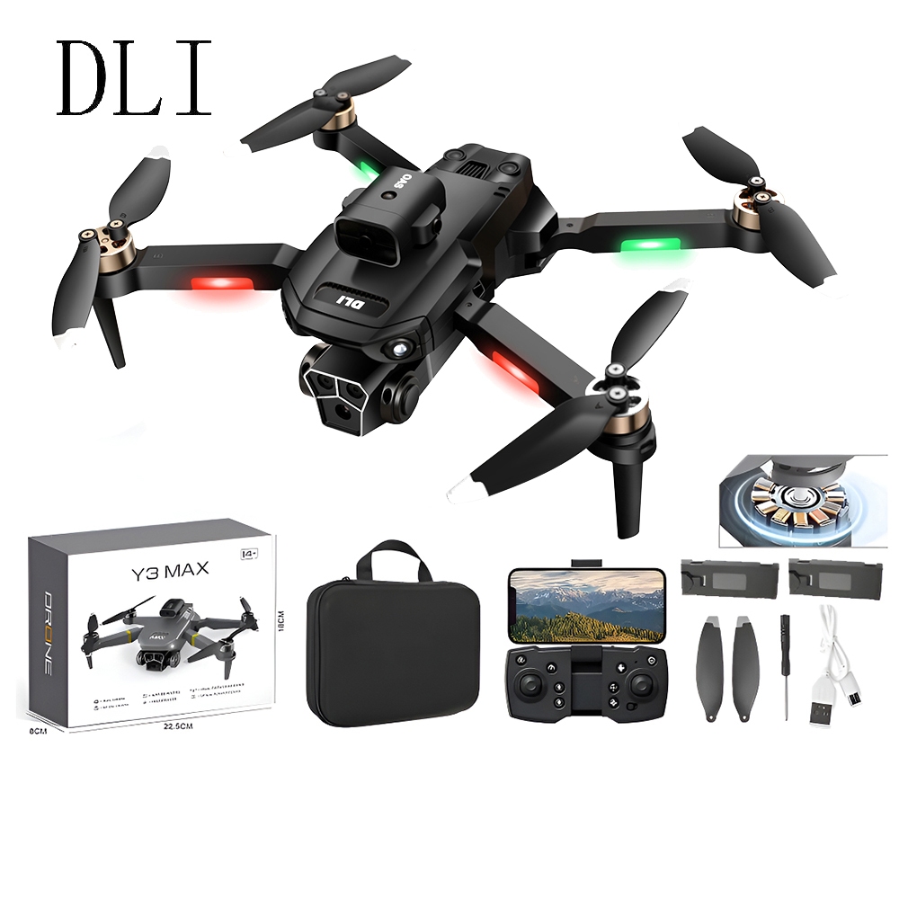 DLI Quadricóptero RC Profissional com Dual Câmeras Y3/Y3MAX/M3/M3MAX Com Motor Sem Escovas em Oferta na Shopee