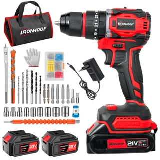 Furadeira Parafusadeira A Bateria Profissional Brushless Sem Fio Elétrica em Oferta na Shopee