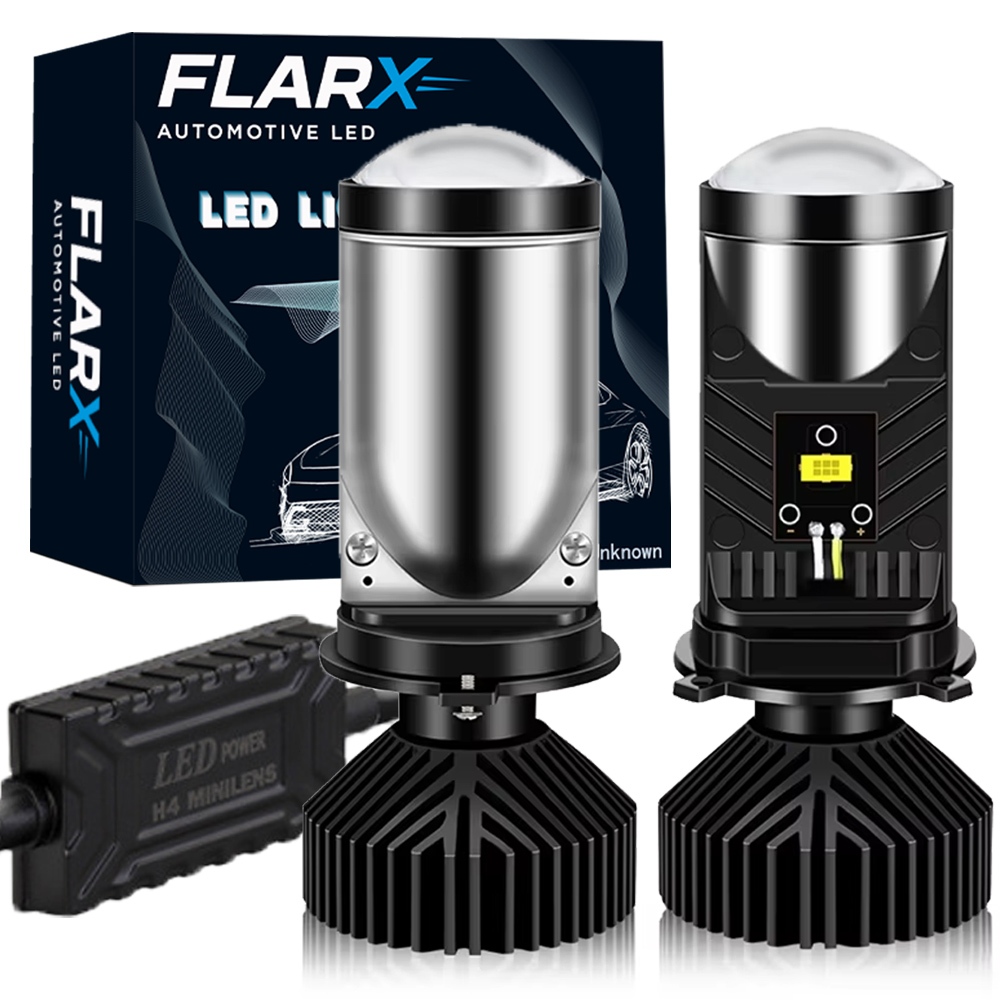 Ultra Led Lampada Farol Carro Moto Mini H4 Projetor 30000LM 6500k Super Branca Alta ou Baixa Canbus 1/2 unidades