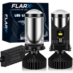 Ultra Led Lampada Farol Carro Moto Mini H4 Projetor 30000LM 6500k Super Branca Alta ou Baixa Canbus 1/2 unidades
