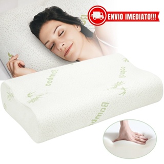 Travesseiro Ortopédico Cervical Nasa Original Antibacteriano C/Capa Fibra De Bambu em Oferta na Shopee