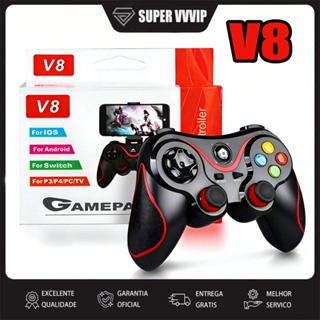 【Brasil Spot Sale】 Game Joystick Controle Game Pad Bluetooth  V8 Sem Fio Android Celular em Oferta na Shopee