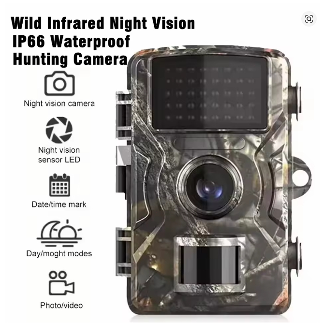 1080P Caça câmera visão noturna infravermelha selvagem esportes ao ar livre trilha câmera do jogo monitoração selvagem