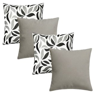 04 Almofadas Cheias Estampadas Modernas Decorativas 50x50 Luxo Anti Bolinha Lavavel Não Desbota Full em Oferta na Shopee