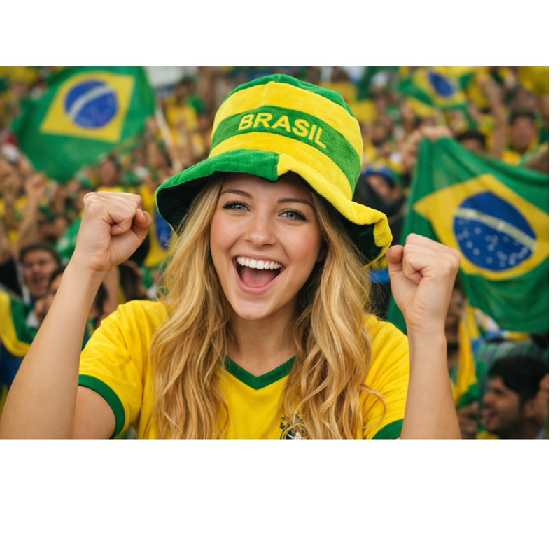 Chapéu Copa do Mundo Torcedor Verde Amarelo Carnaval Copa Torcida Unisex em Oferta na Shopee