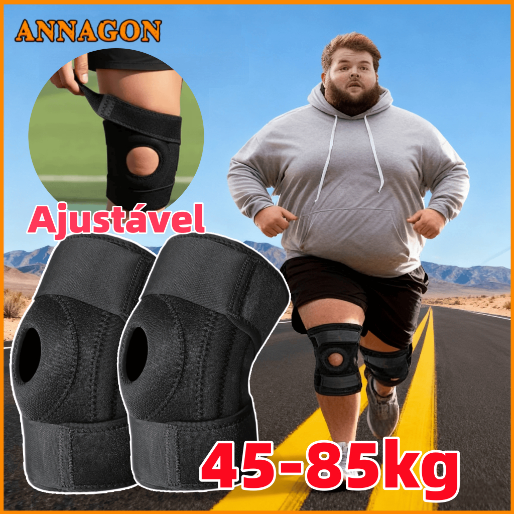 Kit 1/2 Joelheira Compressão Ortopedica Articulada Apoio Reforçado em Oferta na Shopee