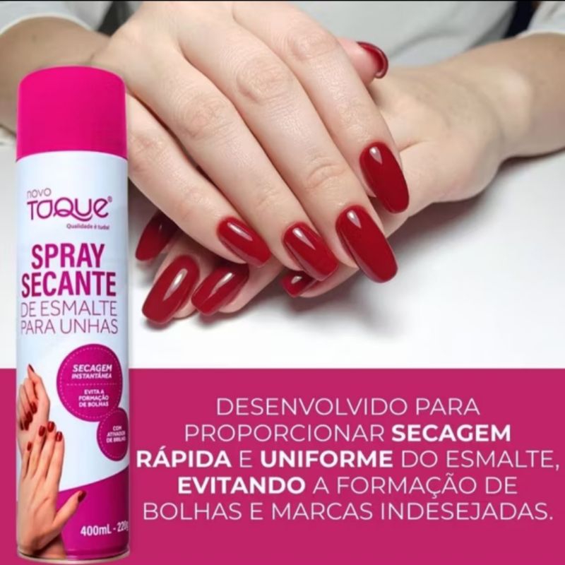 PROFISSIONAL Spray Secante para Esmalte novo toque em Oferta na Shopee