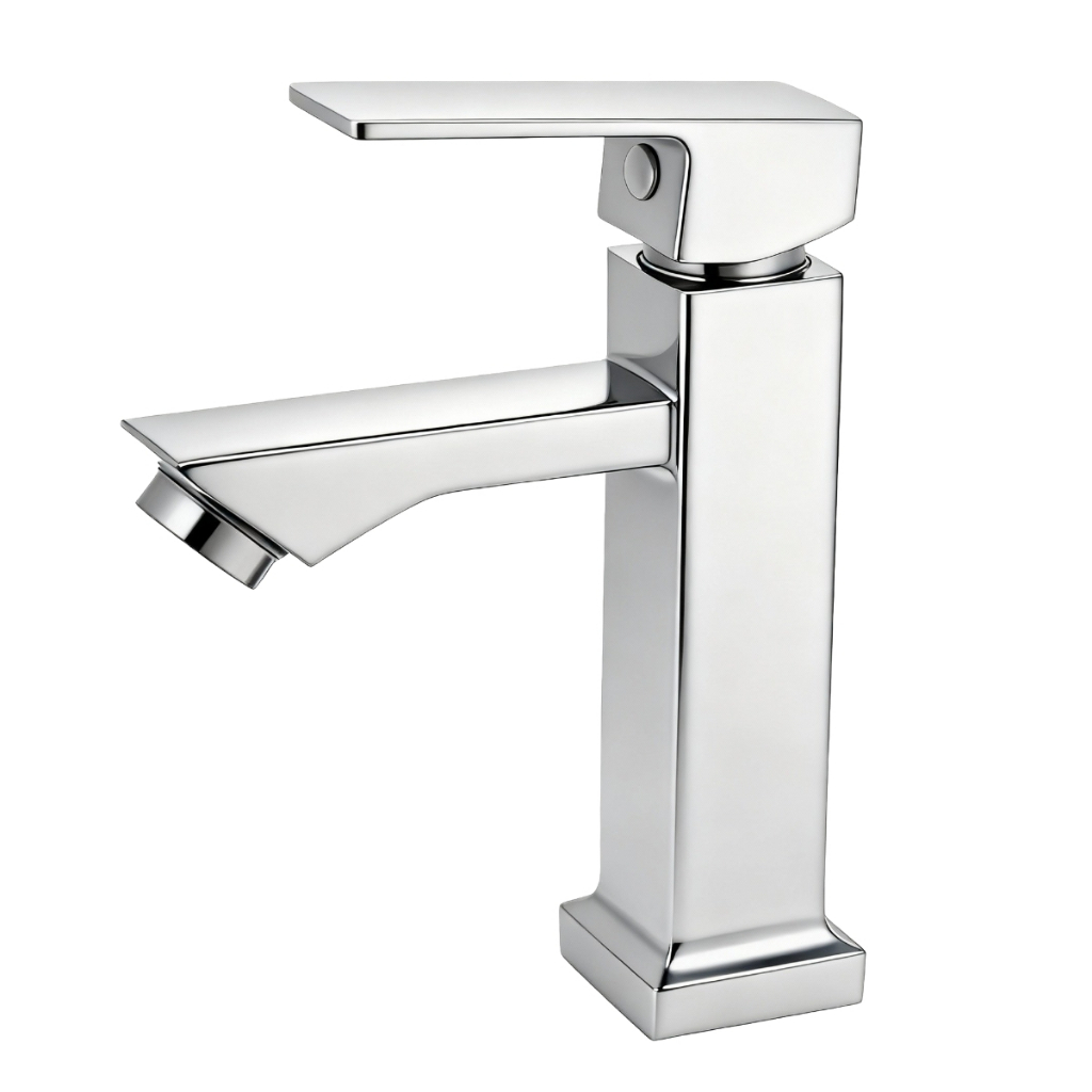 Torneira Banheiro Monolux Inox Cromada Bica Baixa Bancada Prateado Cromado