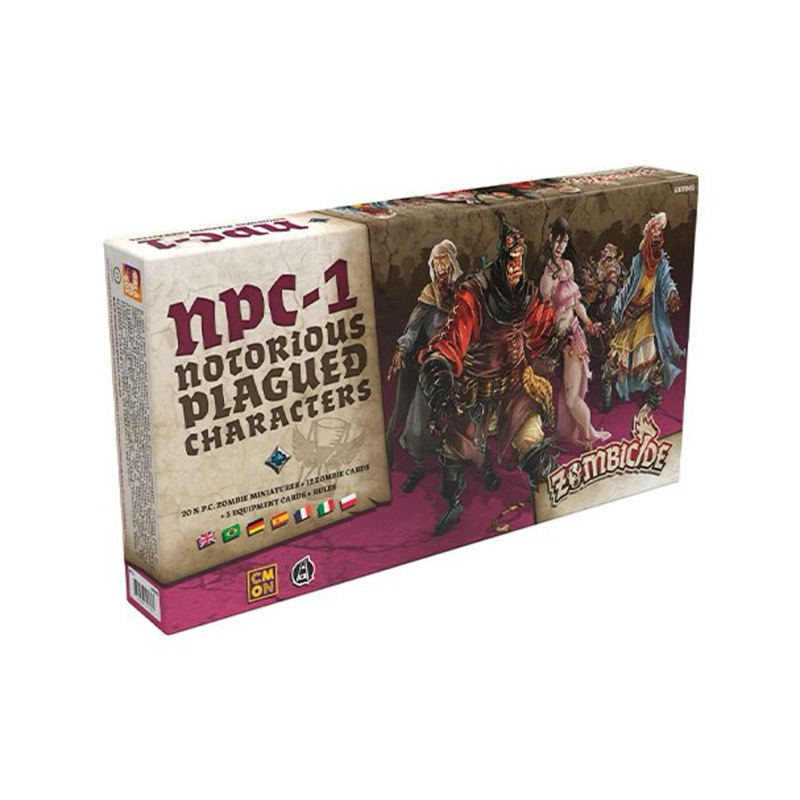 Cartas Zombicide NPC 1- selecionar idioma