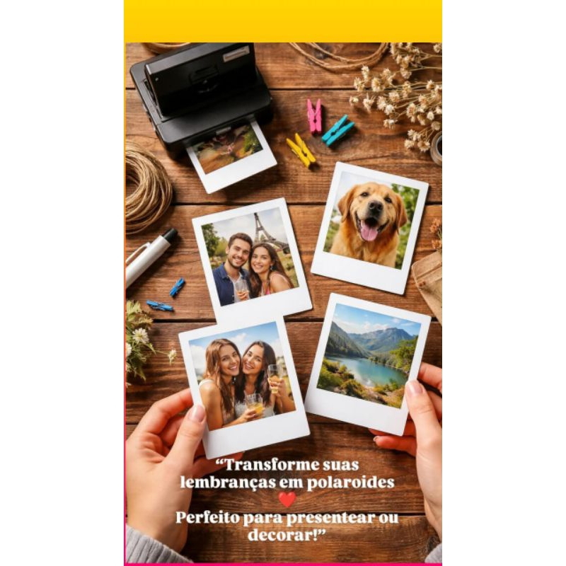 MINI FOTOS RETRÔ 8X6 IMPRENSSÃO DE FOTOS | PERSONALIZADAS Estilo Polaroid | KIT 10/20/30 ENVIO RÁPIDO