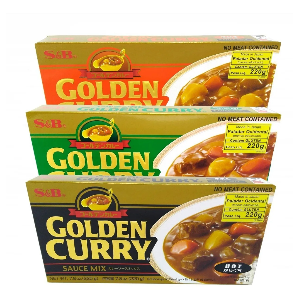Golden Curry Japones Original 3un 220g SB em Oferta na Shopee
