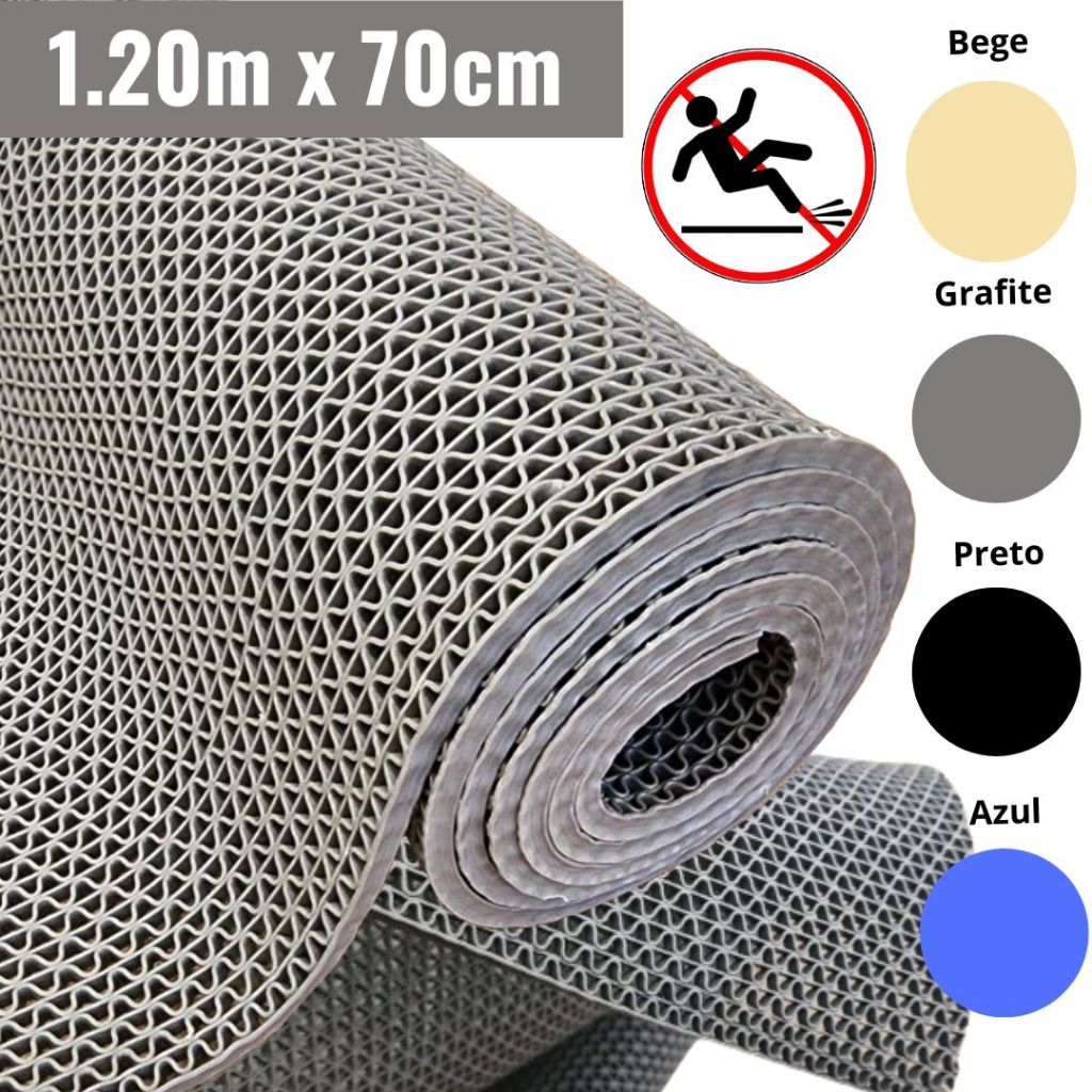 Tapete Antiderrapante Original  cores Idosos crianças banheiro cozinha rampa em Oferta na Shopee