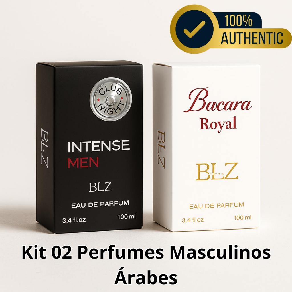 Kit 02 Perfumes Masculinos Árabes 100ml em Oferta na Shopee