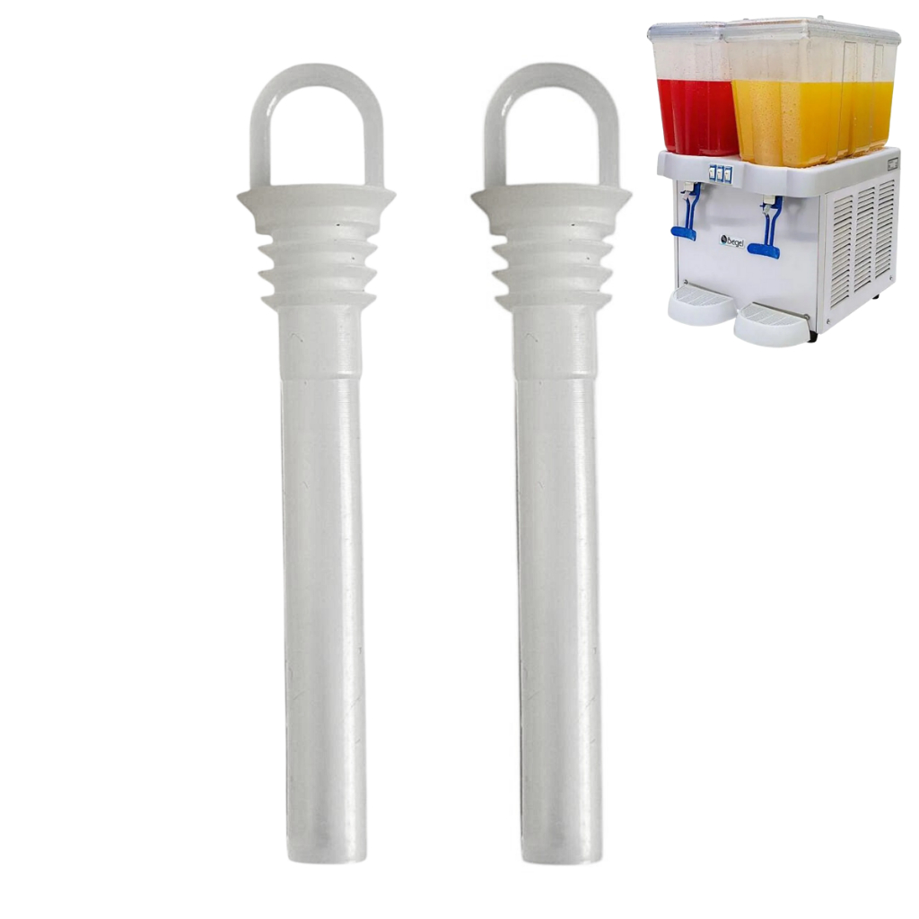 Kit 2x Chupeta Silicone Dosador Para Refresqueira Begel