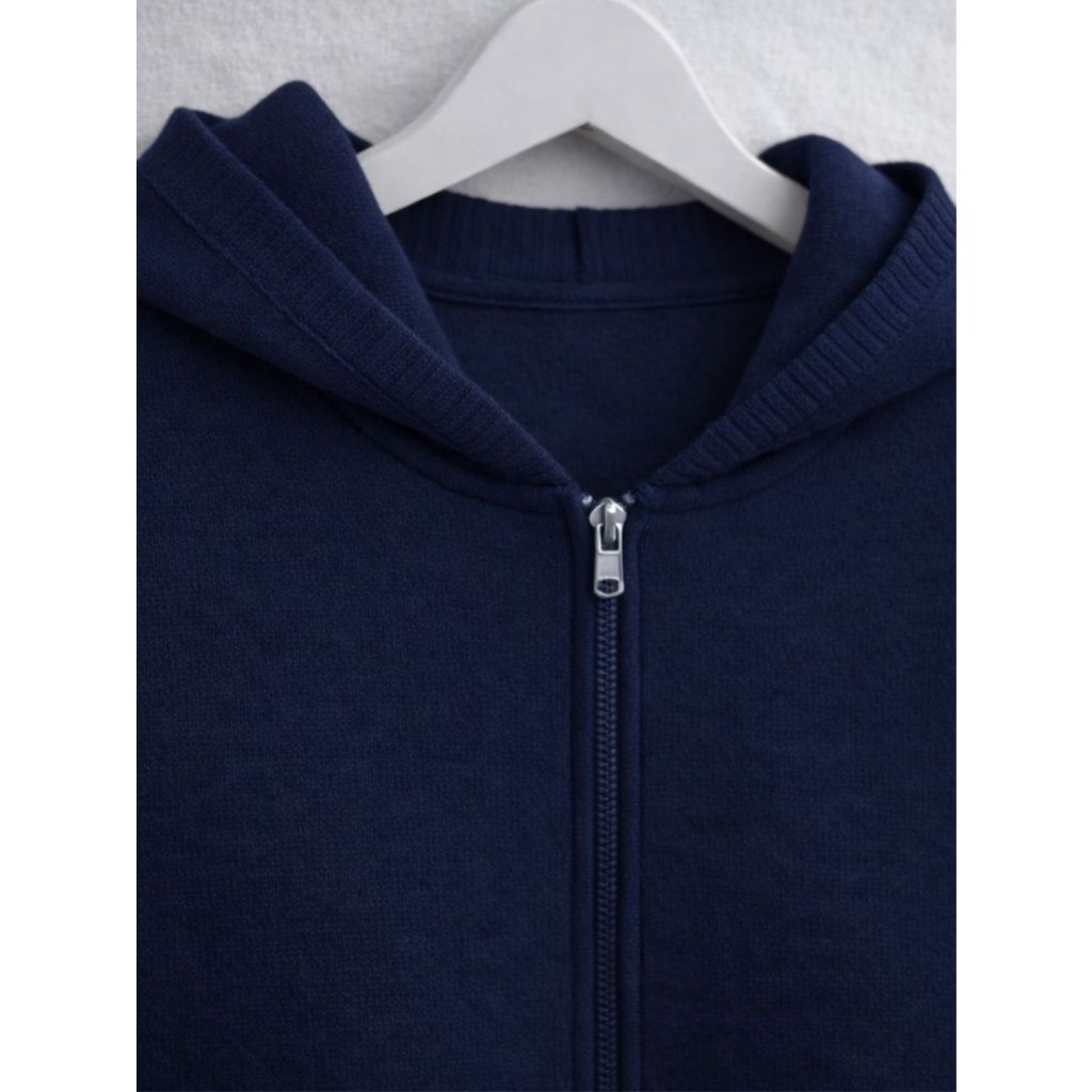 Blusa de Frio Feminina Com Capuz Zíper Moletom Inverno Casaco Feminino Casual de Tricô Modal Blusa de Frio Feminina Com Capuz Zíper Moletom Inverno Casaco Feminino Casual de Tricô Modal