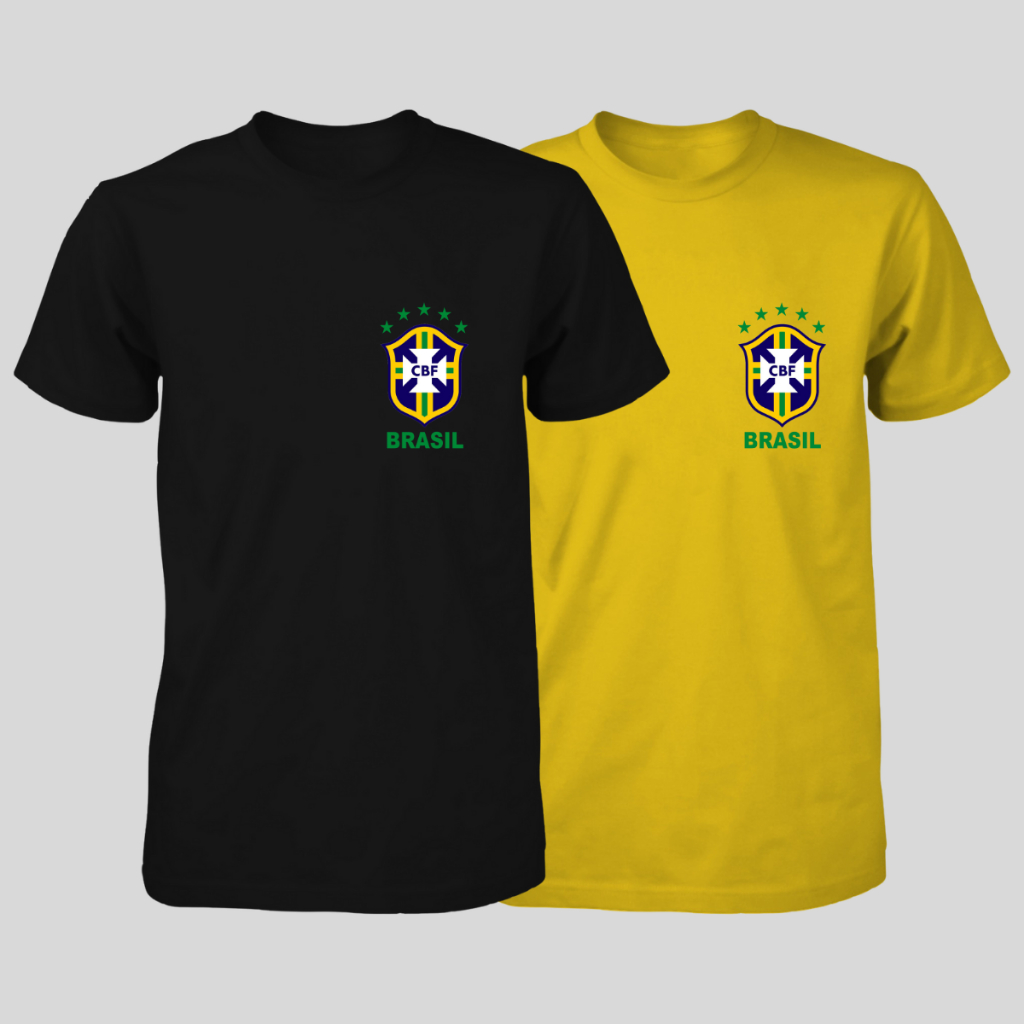 Kit 2 Camisas Brasil Camisas Seleção Verde Amarela Azul Copa 2026
